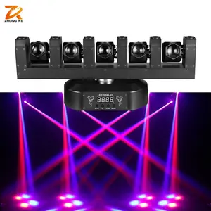 ZHONGKE mini faisceau rgb tête mobile équipement de lumière laser de scène led son activé pour les effets de lumière de spectacle de scène de fête disco