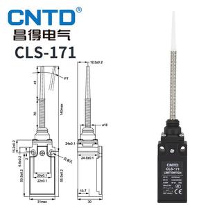 CNTD Changde Electric CLS-171 Microinterruptor de Límite con Resorte de Acero Inoxidable y Mecanismo de Reinicio Automático con Máx. Corriente 10A - Product Image 2