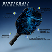 Raquette de pickleball en fibre de carbone T300 professionnelle, durable, portable et haute performance pour l'entraînement des joueurs de tous niveaux