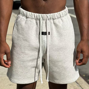 Pantalones Cortos Esenciales <span class=keywords><strong>Fear</strong></span>, Pantalones Cortos Casuales de Verano, Logotipo Personalizado, Marca Privada, Ropa Urbana, 100% Algodón, Color Liso, Pantalones Cortos de Moda J - Product Image 1