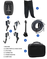 Pantalon de récupération à compression d'air à 8 chambres - Technologie à impulsions séquentielles, pompe DVT portable pour le soulagement après l'entraînement