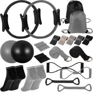 CZFIT - Set de Anillo de Pilates para Mujer, Antideslizante, Equipo de Yoga y Gimnasio, Incluye Banda de Resistencia, Bolsa y Accesorios de Pilates - Product Image 1
