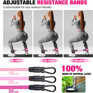 Équipement de fitness pour la maison, poids de <span class=keywords><strong>cheville</strong></span> pour les femmes, entraînement des fessiers, exercices, bandes de résistance avec manchons pour l'entraînement des fesses - Product Image 6