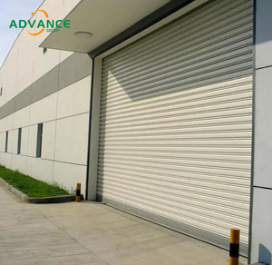 Porte de garage en acier galvanisé manuelle bon marché 8x7, porte à enroulement en métal pour entrepôt - Product Image 4