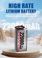 Fabrik preis 22000mAh 6S 12S 14S 22.8V XT90-S anschluss Lipo Drone Battery Pack Soft Case XT90-S Anschluss RC Battery Pack