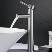 Robinet de cuisine et salle de bain monotrou à montage sur plan, design moderne, poignée unique, fonction doseuse, en acier inoxydable 304, finition chromée