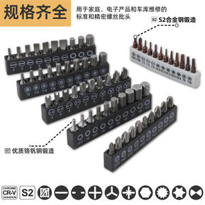 Jeu de tournevis haute performance 117 pièces, kit de clés à douille en chrome vanadium S2, outil domestique - Product Image 5