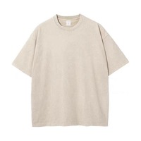 Ensembles de T-shirts Vintage Basiques de Haute Qualité, T-shirts Premium Épais Effet Délavé, Ensembles de T-shirts Personnalisés avec Logo Imprimé par Sérigraphie