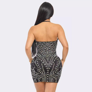 <span class=keywords><strong>Robe</strong></span> de soirée <span class=keywords><strong>moulante</strong></span> sexy pour femme, style boutique de mode, avec épaules dénudées, soutien-gorge intégré, mini-<span class=keywords><strong>robe</strong></span> extensible - Product Image 3