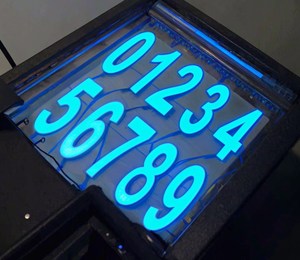 Retroilluminazione EL Ultra-Sottile e ad Alta Luminosità Supporta qualsiasi forma, dimensione e colore. Per applicazioni curve e irregolari. Conforme a ROHS - Product Image 1
