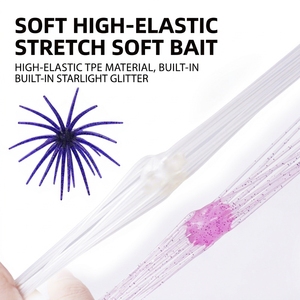 Señuelo <span class=keywords><strong>de</strong></span> Pesca WildTrek <span class=keywords><strong>de</strong></span> Goma Suave con Forma <span class=keywords><strong>de</strong></span> Erizo <span class=keywords><strong>de</strong></span> Mar Flotante <span class=keywords><strong>de</strong></span> 20/25 mm, Alta Elasticidad, Multi-Tentáculos, para Pescar Lubina y Pez Mandarín - Product Image 2