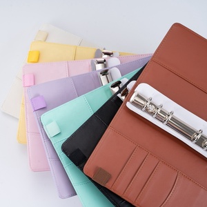 A6 PU จระเข้ Binder,ที่กำหนดเอง A5หนังวางแผนกับแหวนจระเข้รูปแบบเครื่องผูกโน๊ตบุ๊ค,สารยึดเกาะ Macaron A5 A6 - Product Image 4