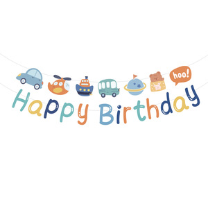 Little <span class=keywords><strong>Bear</strong></span> Car Flag Banner Dibujos animados para Niños Suministros de decoración de <span class=keywords><strong>fiesta</strong></span> de cumpleaños para celebraciones de cumpleaños de bebé - Product Image 4