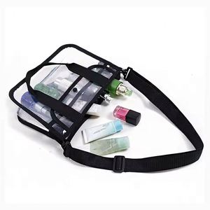 Cosmetic <b>Cases</b> Organizer Wash Travel Organizer PVC Cosmetic Bag <b>Makeup</b> Pouch Women Shoulder Toiletry Bag - Product Image 5