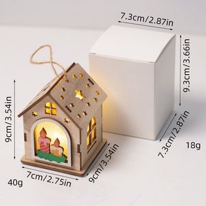Supplier Glow Wooden Christmas Cabin Cozy Xmas House Ornament Thoughtful Housewarming & Warm Home Gift for New Families - Product Image 2