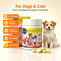 Complément Probiotique pour Chat Waylemo - Soutien Digestif, Contrôle des Boules de Poils, Comprimés à Croquer, Complexe de Vitamine B pour la Santé Intestinale des Chats, 120g