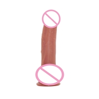 Gode vibrant rotatif télescopique rechargeable Jouets sexuels pour femmes Gode marron foncé réaliste en silicone