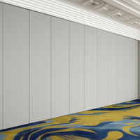 Cloison amovible pour salle de banquet et salle de conférence d'hôtel |   Système mural amovible à suspension supérieure