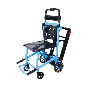 Camilla de escalera eléctrica con orugas, silla de ruedas para discapacitados y ancianos, silla de escalada plegable