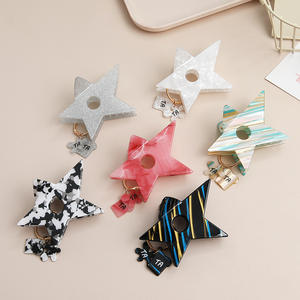 Grande pince à cheveux en forme d'étoile, couleur personnalisée, pour filles et femmes, accessoires pour cheveux - Product Image 1