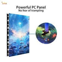 Pantalla de azulejo de pista de baile LED interactiva para interiores P3.91 P6.25 para barra de cabina de DJ Pantalla de bienvenida o uso de ascensor