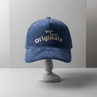 Casquette de sport unisexe structurée en velours côtelé avec logo personnalisé, design de visière incurvée, broderie personnalisée, casquette de baseball unisexe pour l'extérieur