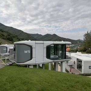 Maison capsule préfabriquée de luxe pour espace commercial plage hôtel Pod salon extérieur petite maison chambre salon caractéristiques - Product Image 1