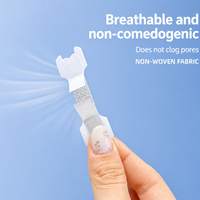 Bandes nasales noires extra-fortes pour le ronflement, bandes adhésives pour le nez pour la respiration, résistantes à la transpiration, hypoallergéniques, 30 pièces