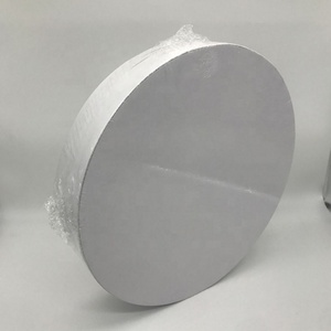 Plateaux à gâteau ronds blancs de 12 pouces, robustes, épaisseur 1/2 pouce, bords lisses et droits, professionnels - Product Image 2
