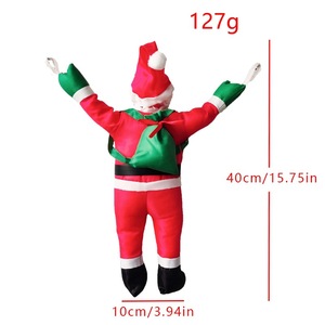 Tira de Luces LED de Navidad con Forma de Escalera, 40 cm, Multicolor, Control Manual, Funciona con Pilas, Papá Noel Escalando, Decoración Interior y Exterior - Product Image 3