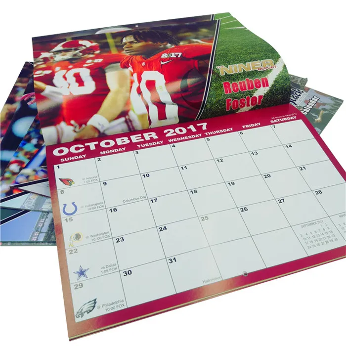Dry Erase Yearly Planner Calendar Monthly Desk Tear-off Calendar Printing Custom