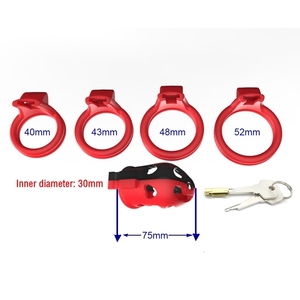 Yeni 2 şekil plastik erkek horoz kilit Penis ile 4 yüzükler Chastity cihazı kafes <span class=keywords><strong>CB6000S</strong></span> esaret kısıtlama SM seks oyuncak erkekler için - Product Image 6