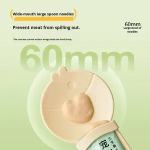 Nouvelle cuillère distributrice de friandises <span class=keywords><strong>pour</strong></span> <span class=keywords><strong>chat</strong></span> en plastique écologique - Outil d'alimentation robuste <span class=keywords><strong>pour</strong></span> chats, idéal <span class=keywords><strong>pour</strong></span> les friandises en pâte et les aliments carnés - Product Image 4