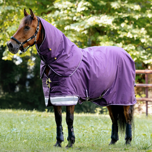 Checkered Horses with Neck Cover Breathable Anti Mosquito Horse <strong>Rug</strong> Check Horse Detachable Neck for Outdoor Equestrian Use - Product Image 3
