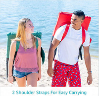 Coussin de siège de stade réglable en gros chaise de plage de camping pliable avec dossier inclinable accoudoir pour gradins de football