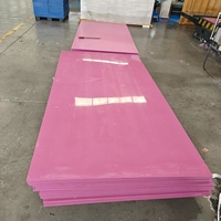 Plaque en UHMWPE vierge violet sur mesure, fabriquée en Chine, OEM ODM, découpée sur mesure, anti-corrosion, plaque en plastique UHMWPE