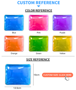 Commercio all'ingrosso riutilizzabile Pack di ghiaccio caldo freddo forma di rettangolo Gel flessibile per la terapia lesioni congelatore Pack di ghiaccio - Product Image 2