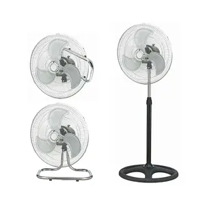 Ventilador industrial de pie, Unidad de bobina, Blanco ox, 3 en 1, gran tamaño, eléctrico