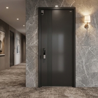 Puerta de Seguridad Blindada Moderna de Lujo SODERFE para Exteriores, Villas y Apartamentos, Insonorizada 40dB, Ignífuga, Antibalas, Multicapa de Aluminio
