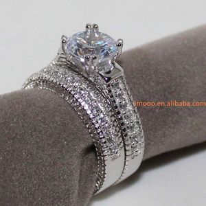 Cincin Janji Harga Pabrik, Cincin Pertunangan Zirkon, Cincin Kawin untuk Wanita Pria, Perhiasan Pesta, Harga Satu Pasang - Product Image 4