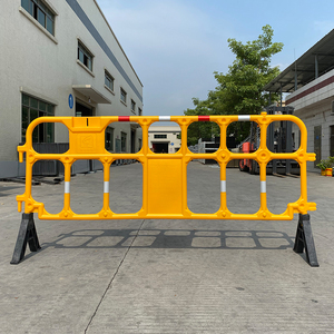 2100mm Blow‑molded Plastic Safety Barrier HDPE Construction Site <b>Temporary</b> Crowd Control Plastic Barricade <b>Fence</b> - Product Image 1