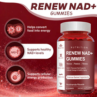 Fabricant de compléments nutritionnels à marque privée : Gommes personnalisables de vitamine C (60 unités) et de NAD+ pour le soutien énergétique