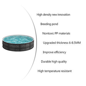 Biofloc su ürünleri deniz suyu balık yetiştiriciliği ekipmanları için ticari PP balık tankı balık gölet için - Product Image 2