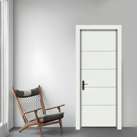 Portes d'intérieur en peau de WPC insonorisées blanches modernes de haute qualité pour la maison