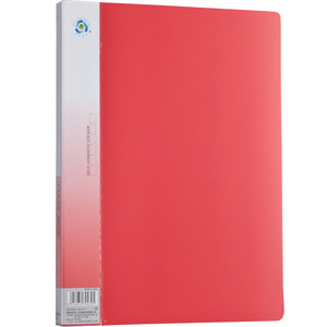 Comix NF40AK <b>Document</b> Booklet A4 40-Pouch File Protection <b>Bag</b> Red - Product Image 2