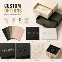 Boîte magnétique noire à finition mate avec logo personnalisé, boîte de luxe pour cosmétiques et soins de la peau, boîte d'expédition pour e-commerce, carton rigide pour cadeaux de vente au détail