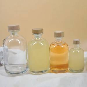 Bouteille en verre transparente de 250 ml, 350 ml, 500 ml pour vin de fruits, vin de framboise, vinaigre, bouteille vide pour vin glacé avec bouchon en bois - Product Image 3