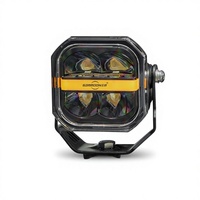Projecteur LED Super Lumineux à Trois Yeux pour Poteau A de Voiture Tout-Terrain, 3 Pouces 48W, Modèle Jungle Elf, pour OLIVER