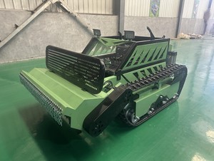 Industrial Diesel Crawler <b>Remote</b> <b>Control</b> Lawn Mower 130cm Cutting Width Rotary Blade Farm Orchard Slope Grass Cutting Machine - Product Image 3
