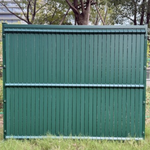 Kit de panneaux de clôture 3D incurvés en PVC <span class=keywords><strong>rigide</strong></span> à lattes verticales pour <span class=keywords><strong>occultation</strong></span> et intimité - Product Image 2